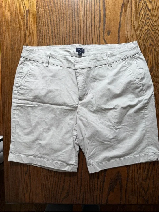 J. Crew Light Grey Chino Bermuda Shorts