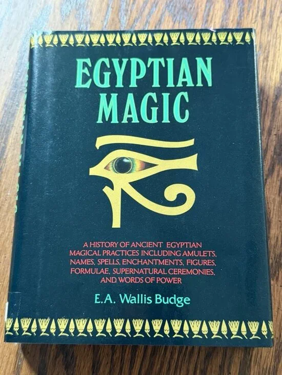 E. A. Wallis Budge Egyptian Magic 1991 Hardcover Ancient Egypt History Magic