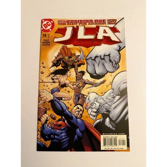 JLA The Obsidian Age Part Six The Hunt For Aquaman Comic‎ Book 74 DC Comics