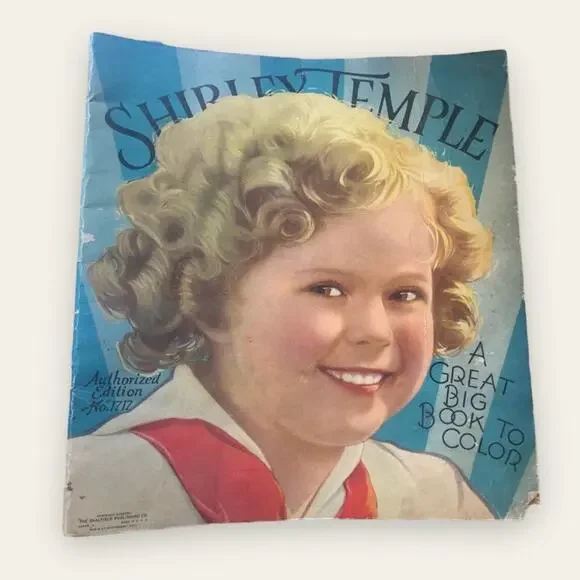 Antique Home Shirley Temple 1936 Coloring Book