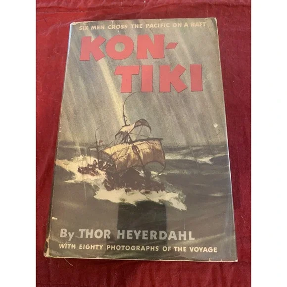 Kon Tiki By‎ Thor Heyerdahl 1951 Hardcover Dust jacket