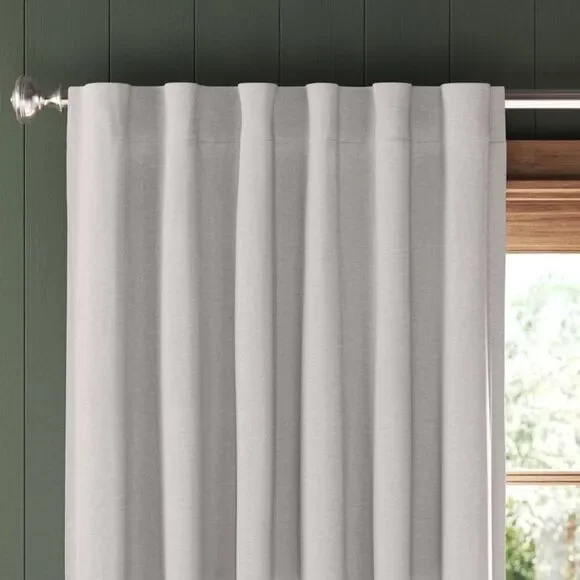 1pc Velvet Blackout Window Curtain Panel - Threshold