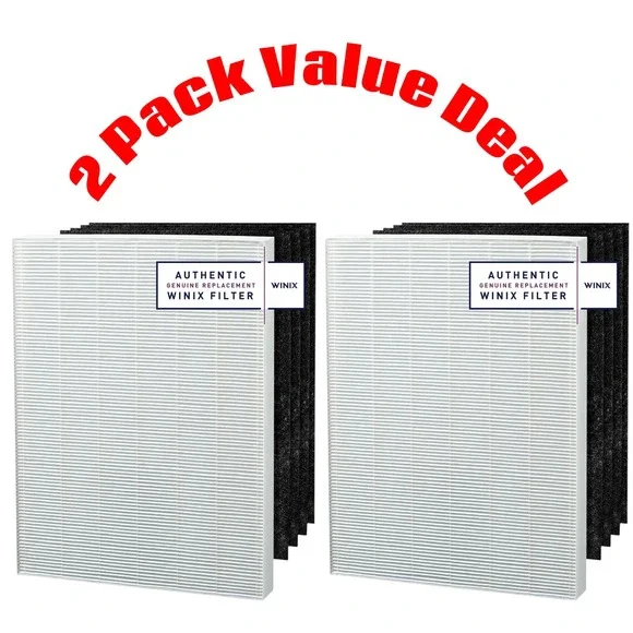 Winix Replacement Set Filter A 115115 (4 Carbon Filters + 1 True Hepa) NIB (2)