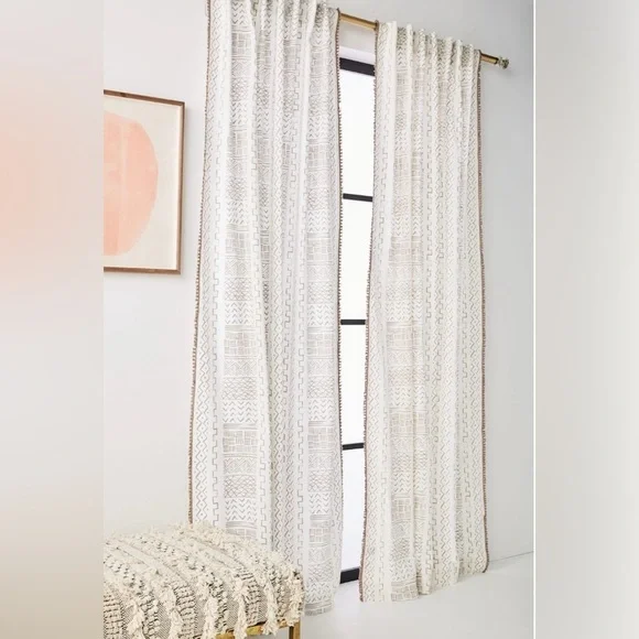 Anthropologie Shayla Curtain 50 x 96 One Panel NWT