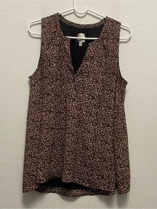 J. Crew x Hatch Maternity Floral Sleeveless Career Wear Party Top M/L