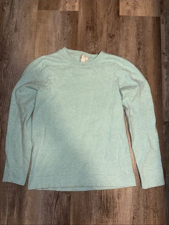 J. Crew Light Aqua Crewneck Sweater