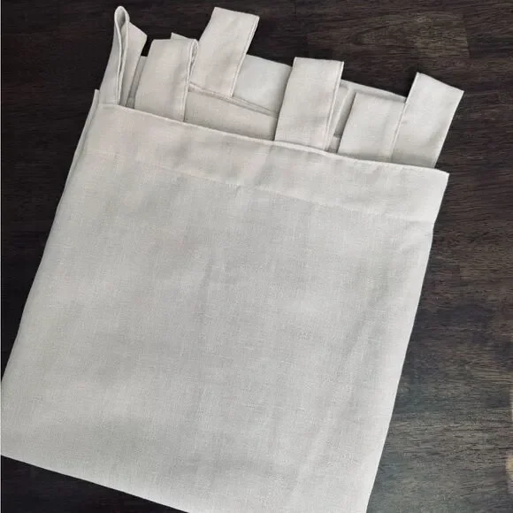 2 Panels 52” Cream Beige Neutral Curtains Set