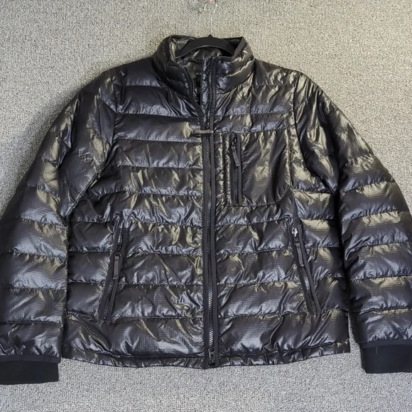 J. Crew Down Quilted Puffer Jacket Size Medium in Black