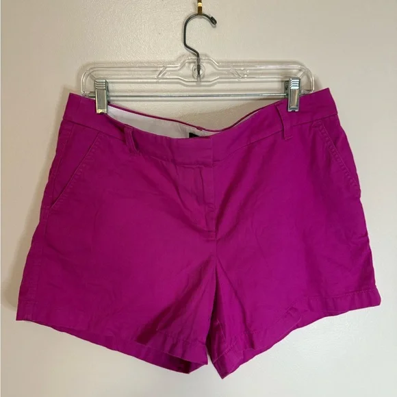 J. Crew Magenta Women's 100% Cotton Shorts 5in inseam size 12