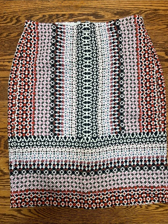 J Crew Printed Pencil Skirt - Size 0