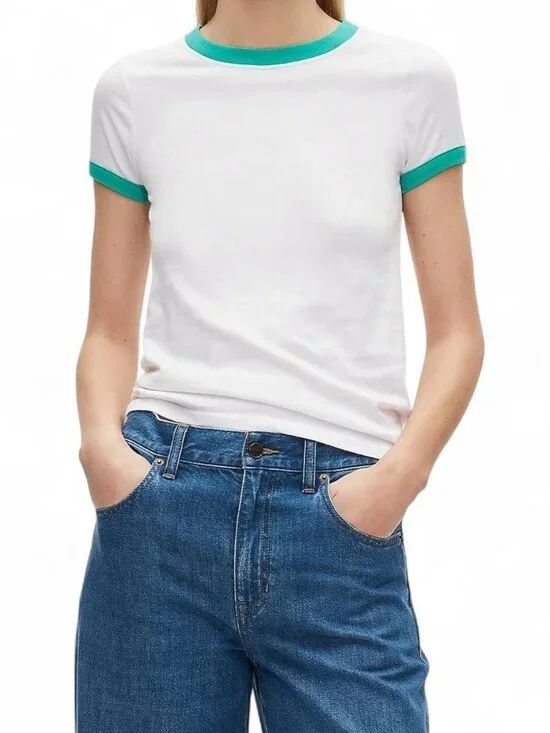J.Crew Women's White T-shirt