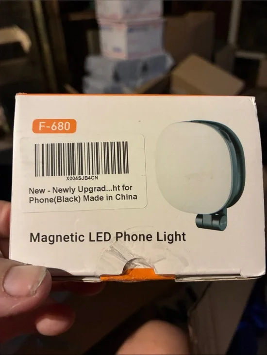 Magnetic LED Phone Light - black/White
