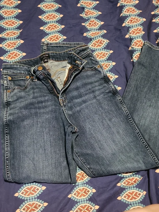 J. Crew Woman's Denim-Style Chino Pants in Blue