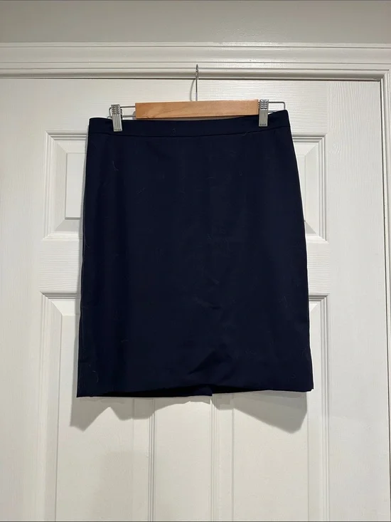 J. Crew Navy Pencil Skirt - Classic Workwear