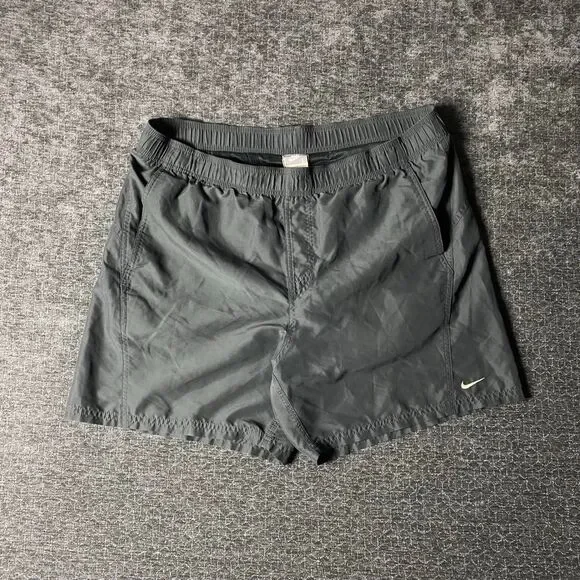 Nike Men's Grey and Black Shorts