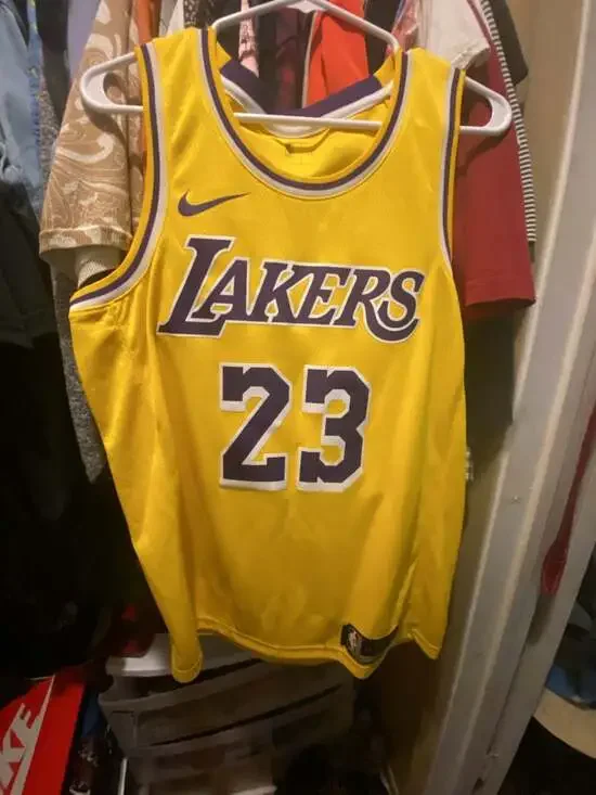 Nike Los Angeles Lakers LeBron James #23 Swingman Jersey
