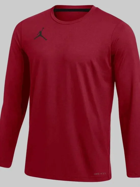 NEW WITH TAGS JORDAN Dri-FIT MEN'S XL TEAM TRAINING SHIRT CRIMSON RED DQ7901-613