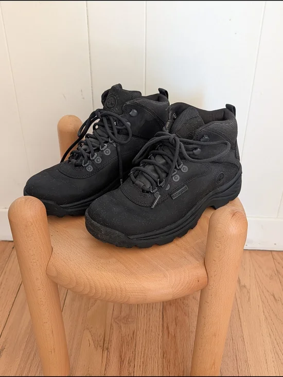 Timberland Women's White Ledge Mid Hiking Boots  | Black | 8.5