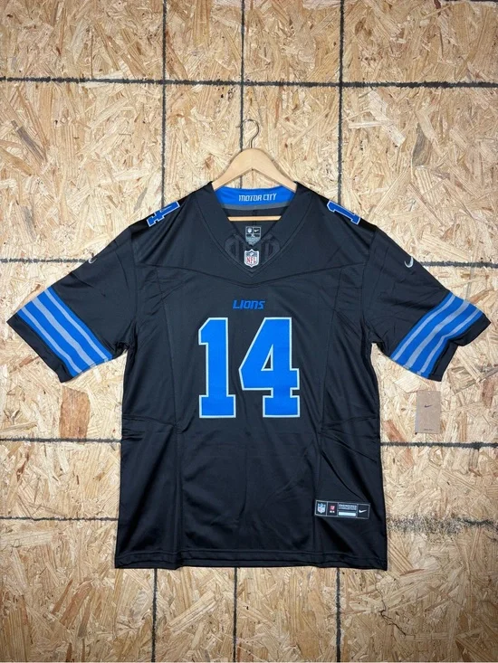 Nike Men’s Detroit Lions Amon-Ra St Brown Black #14 NFL Jersey - XL