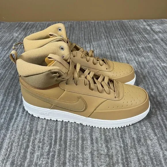 Nike Court Vision Mid WNTR Shoes Mens Size 11.5 Elemental Gold DR7882-700