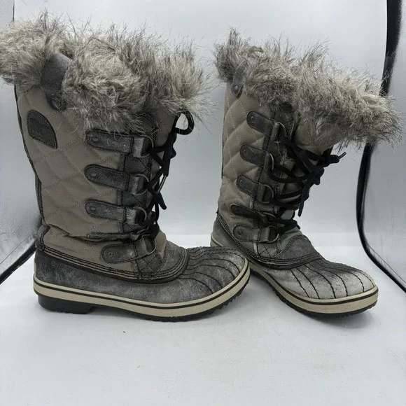 Sorel Boots Womens Size 7 Tofino II Waterproof Winter Snow Leather Upper Distres
