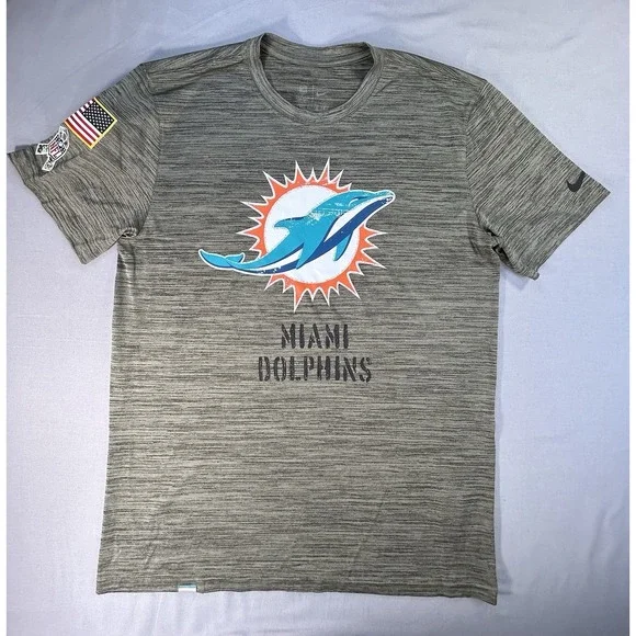 Nike Dri Fit Miami Dolphins NFL‎ Football Shirt Size Men's Large