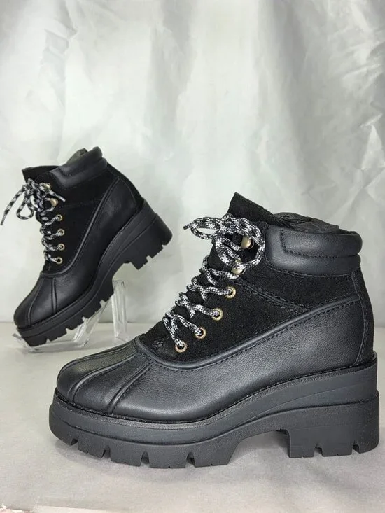 Sperry Top-sider Rocky Hiker Warm Lined Boot in Black, 7.5