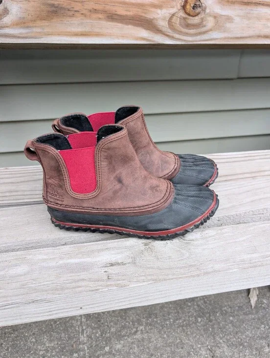 Sorel Out 'N About Chelsea Waterproof Women's Duck Boots Size 7.5