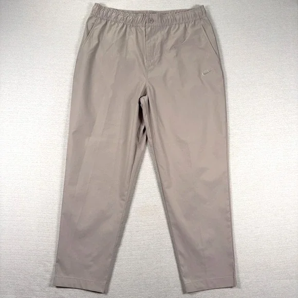 Nike Club Woven Tapered Pants Mens Size L College Gray Polyester Drawstring