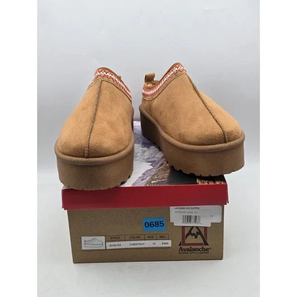 NIB Avalanche Women's Waterproof Snow Boots – Color Light Chestnut - Size‎ 10