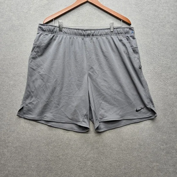 Nike‎ Men Activewear Shorts XL Gray Athletic Shorts Sweat FB4196-084 Logo 7