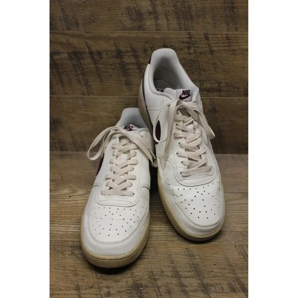 Nike Court‎ Vision Low Next Nature Men's Sneakers Size 13 Sail Dark Beetroot