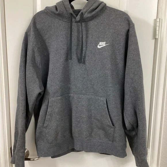 Nike Charcoal Gray Pullover Hoodie Sweatshirt