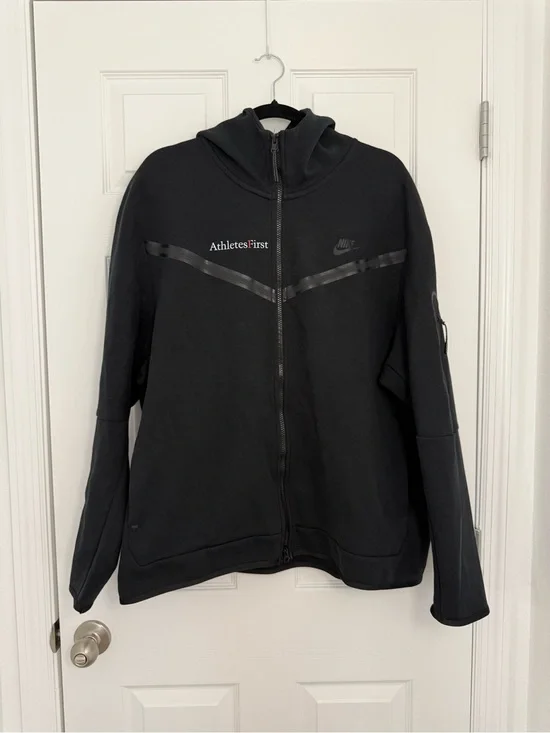 Nike Men's Tech Fleece Full-Zip Hoodie XXL Athletes First in Black