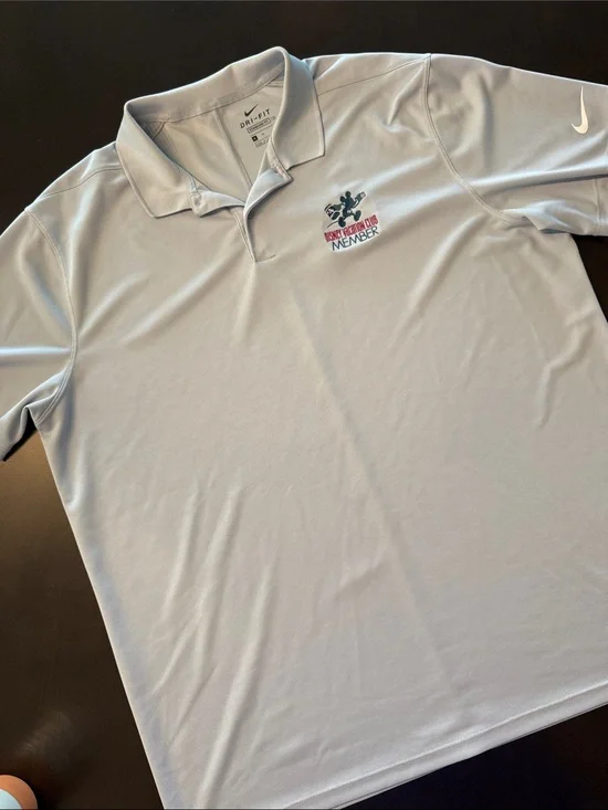 Disney Disney Vacation Club Nike Light Blue Dri-FIT Polo with DVC Member Crest
