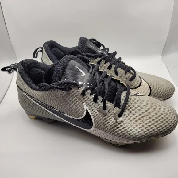 Nike Vapor Edge Pro 360 Grey Black Football Cleats DA5455-002 Mens 9.5