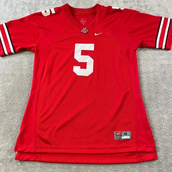 Ohio State Buckeyes Jersey Nike Mens Medium Red #5 Football NCAA College Fan