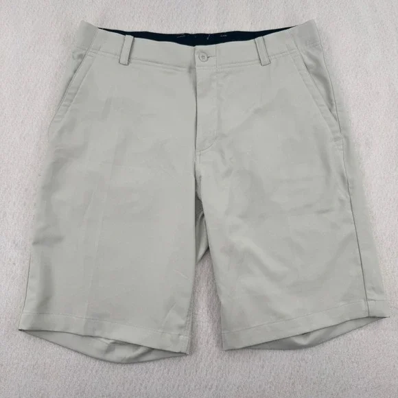 Nike Dri-FIT Men Golf Shorts Size 32 Light Gray Athletic Performance Athleisure
