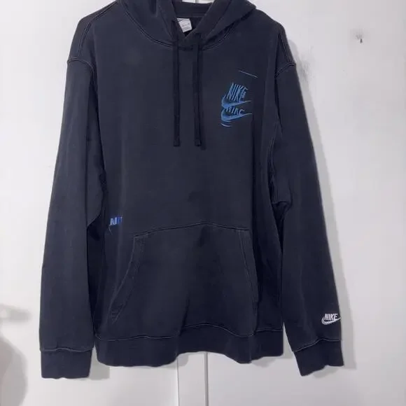 NIKE SPORTSWEAR‎ SPORT ESSENTIALS + FLEECE PULLOVER HOODIE DM6873-010 MENS SZ XL