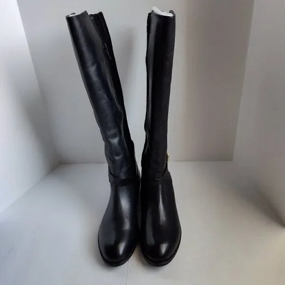 Lauren Ralph Lauren Leather/Suede Riding Boot
