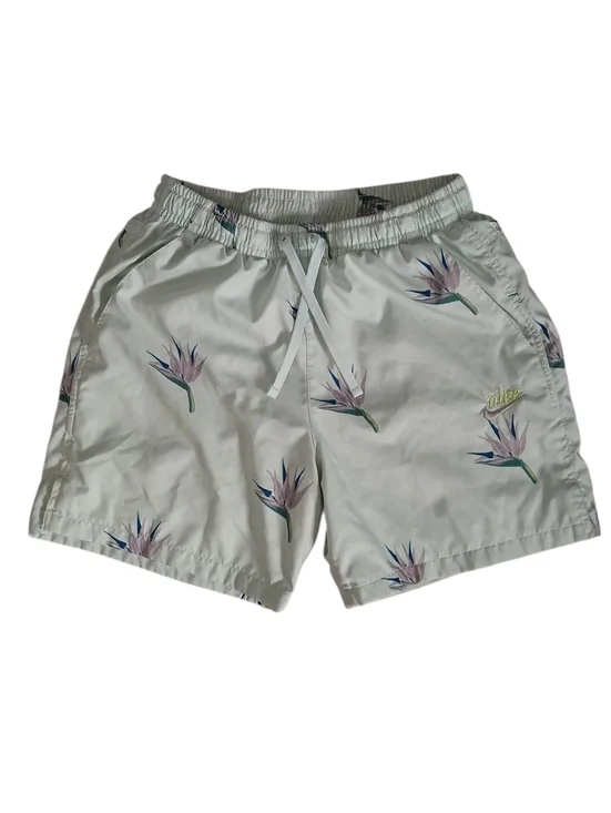 Nike NSW Light Mint Tropical Floral Print Swimtrunks‎ Mens Small