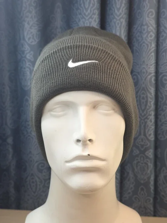 NWT Nike x Vivint.Solar Knit Beanie / Winter Hat - Cool Gray (Unisex One Size)