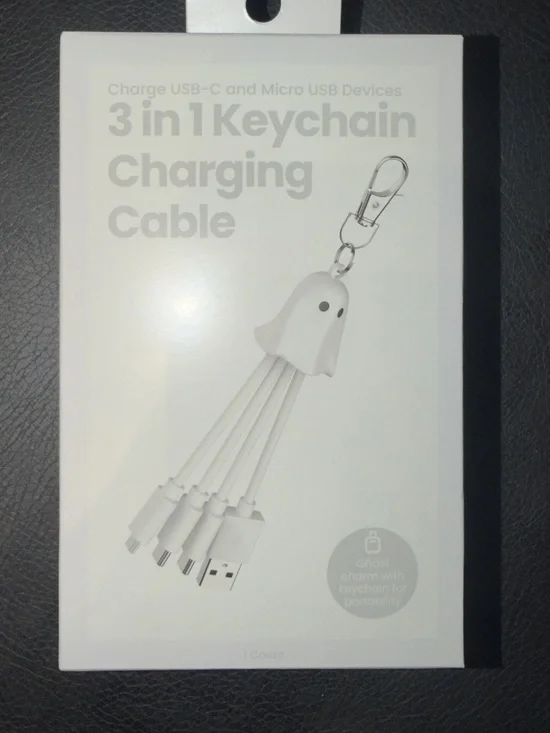 Spooky 3 in 1 Ghost Charging Cable