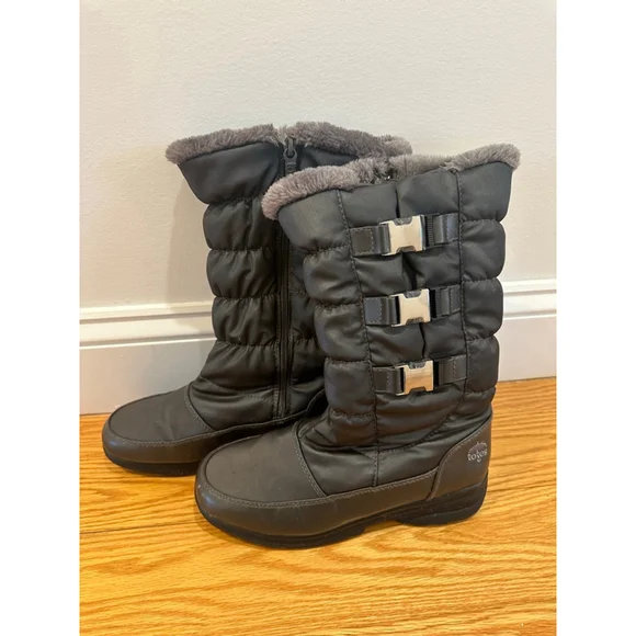 Women's Totes Bryce Gray Snow & Rain Boots, Size 9