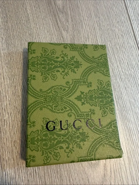 Gucci Olive Green Patterned Small Accessories Box