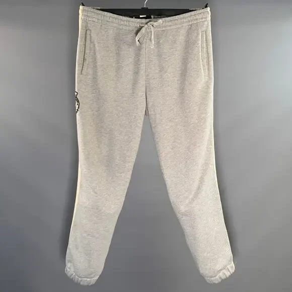 GUCCI Size L Grey Cotton Sweatpants Casual Pants