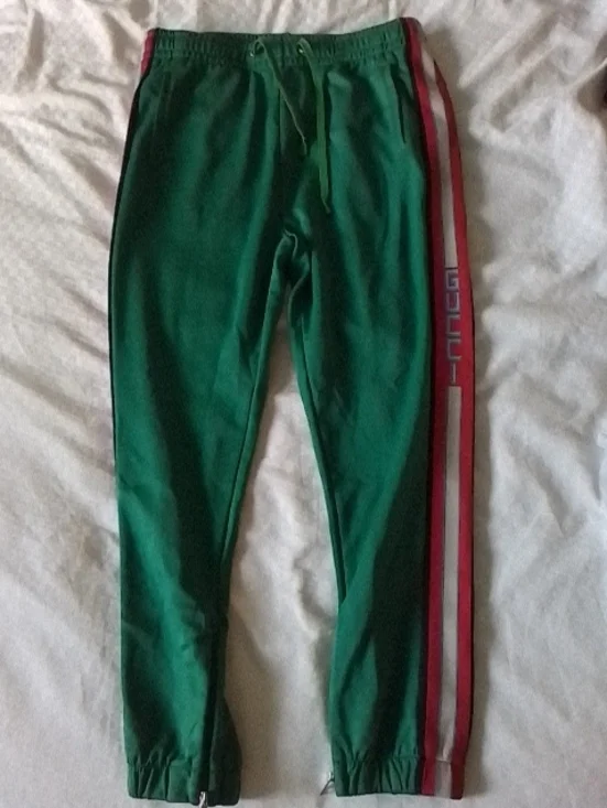 Gucci Vintage Green Track Joggers