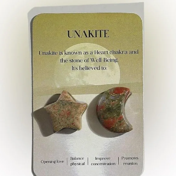 Moon and Star stones Unakite
