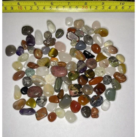 9.5 oz Small Polished Stones Crystals For Reiki Healing