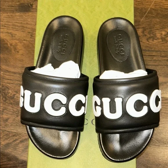 Gucci black slides